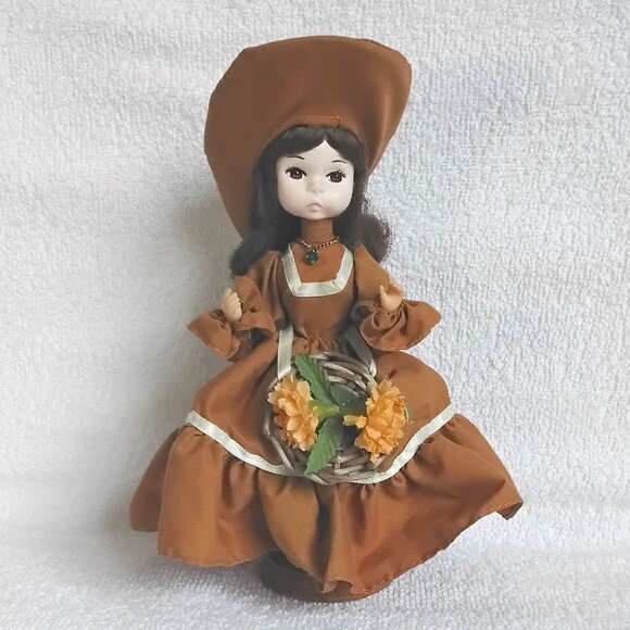 8 3/8" Bradley Doll on Wooden Base with Wire Frame Body!! - Picture 1 of 3